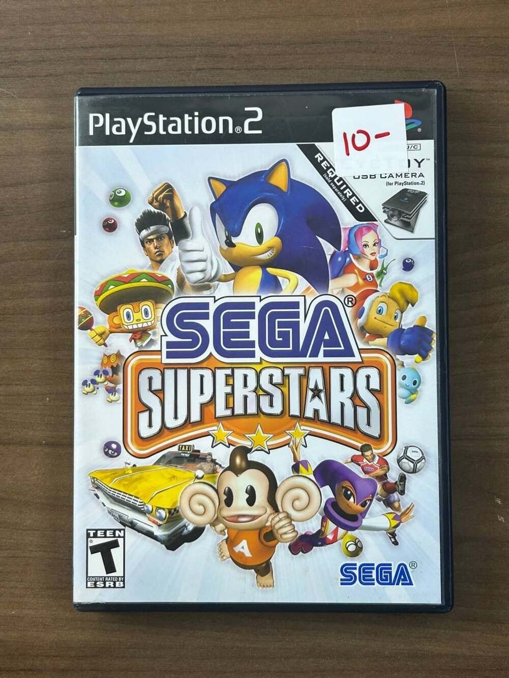 Sega Superstars PS2 PlayStation 2 2004 CIB Manual Disc Case EyeToy Compatible